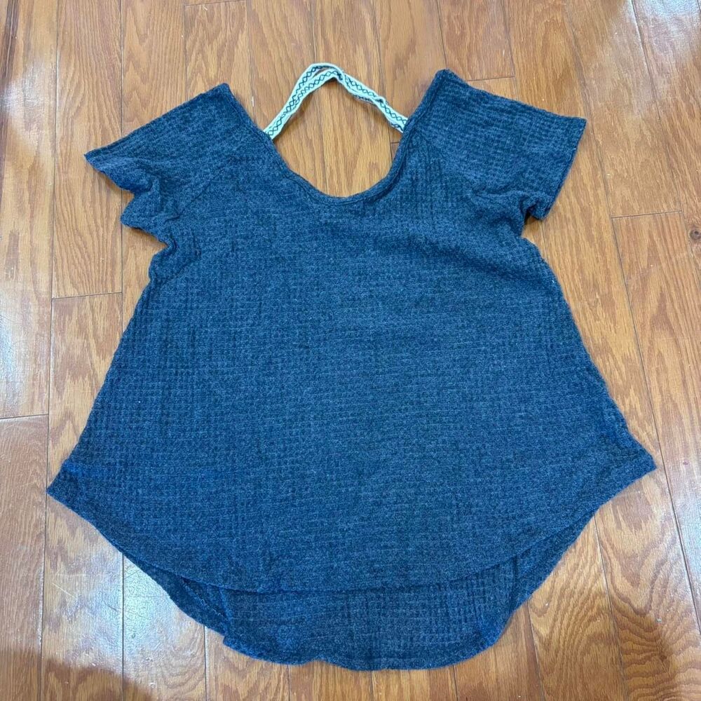 LOVEMARKS Women's Grey Knit Sweater Pullover Soft Long Sleeve Size Small S Top B